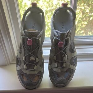 Teva Gray and Pink Athletic Shoes with Cushioned Soles